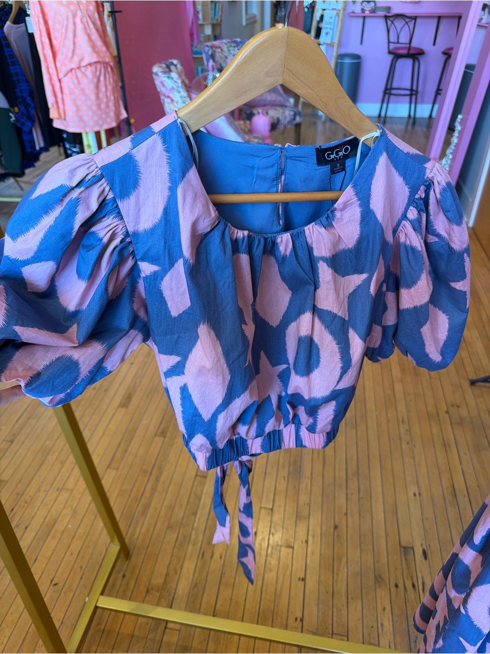 GiGi Two-Piece Maxi Dress in Pink and Blue - Picture 4 of 6